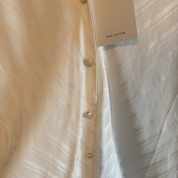 Joie Cadmar NWT Blouse Top in Porcelain White Sz S - Picture 7 of 8